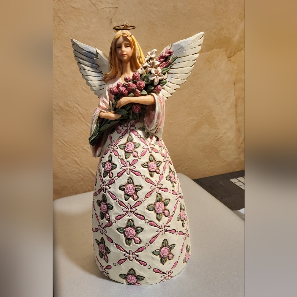 Jim Shore  Angel Figurine--With Prayer All Things are Possible "